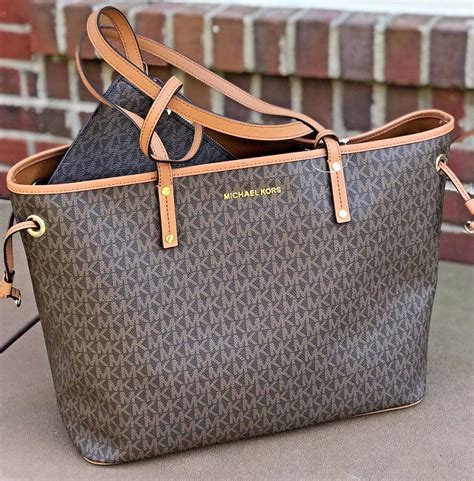 michael kors brown large tote|Michael Kors handbags dark brown.